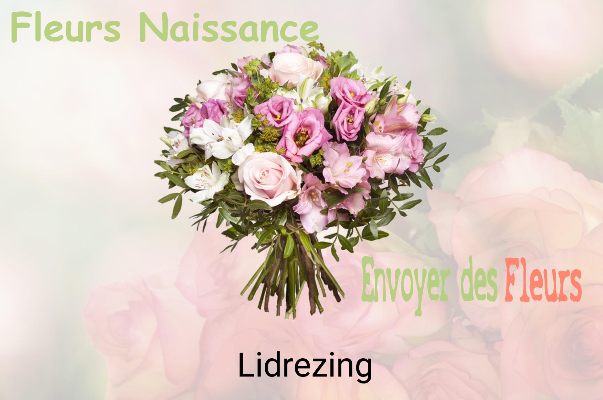 Bouquet de fleurs de naissance livré à Lidrezing
